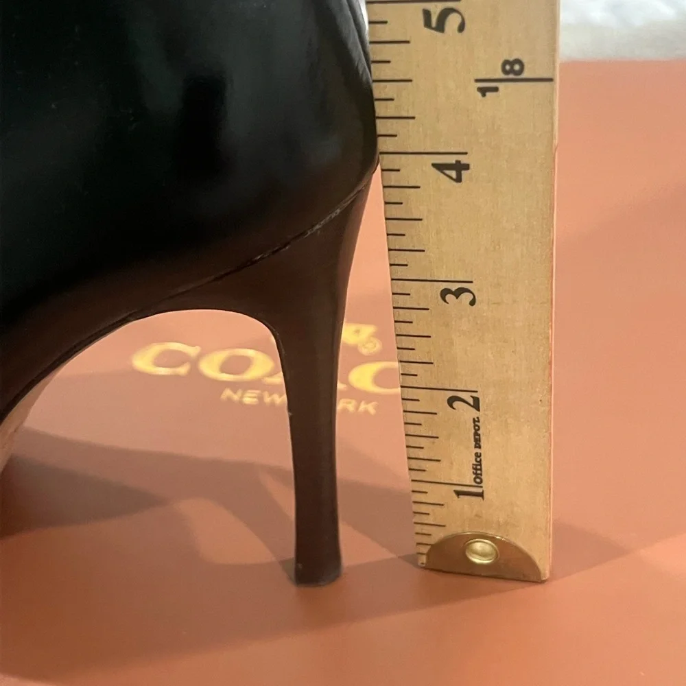 Coach Black Leather Women's Boots - Picture 5 of 6